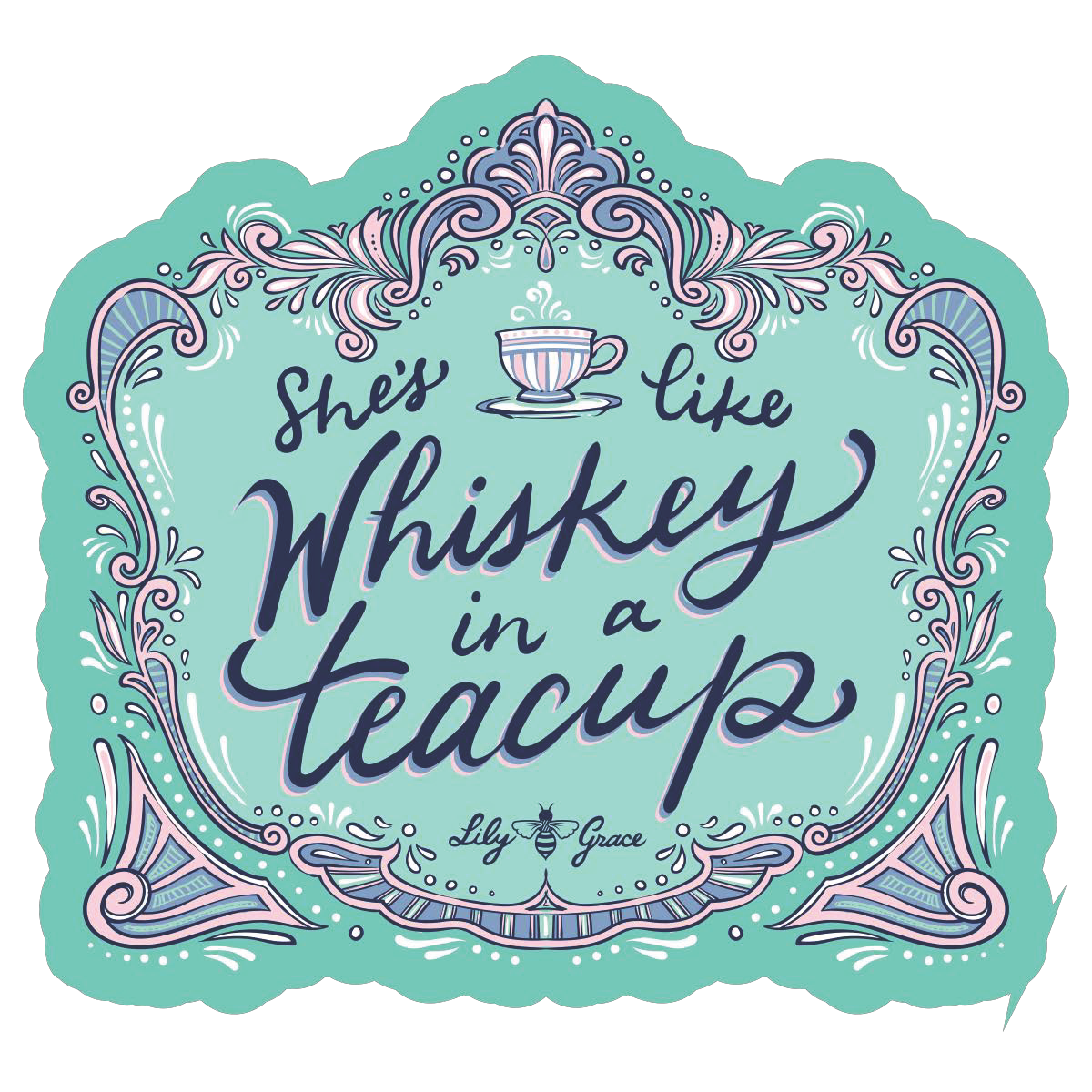 Whiskey Teacup Decal