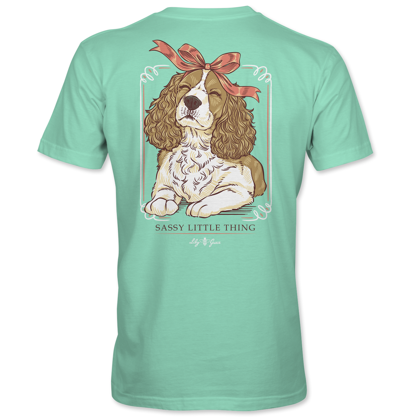 Sassy Little Thing Spaniel Pocket Tee