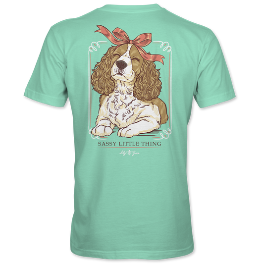 Sassy Little Thing Spaniel Pocket Tee