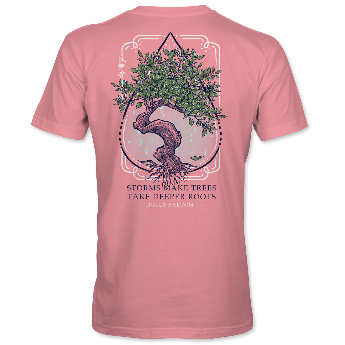 Storms Make Trees Take Deeper Roots Pocket Tee