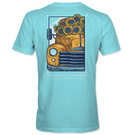 Stand Straight, Walk Proud Sunflower Truck Tee