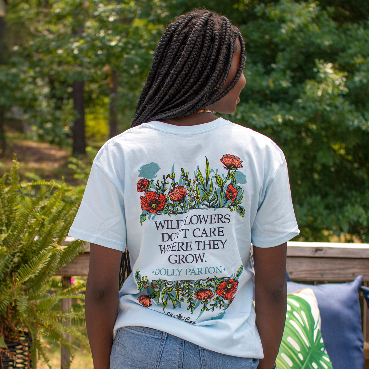 Dolly Wildflowers T-Shirt – Lily Grace | Chambray