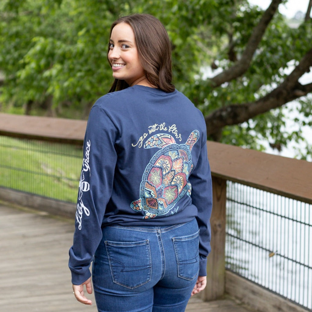 Patterned Turtle - LONG SLEEVE