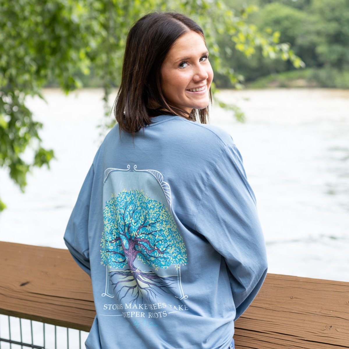 Deeper Roots - Inspirational Tree LONG SLEEVE T-Shirt