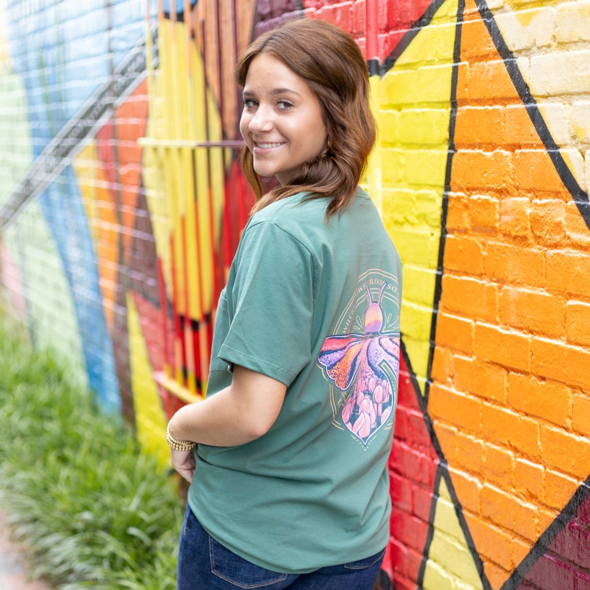 Tulip Field Bee- Flowers and Hope T-Shirt