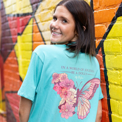 Dolly Butterfly- Flowers Blooming T-Shirt