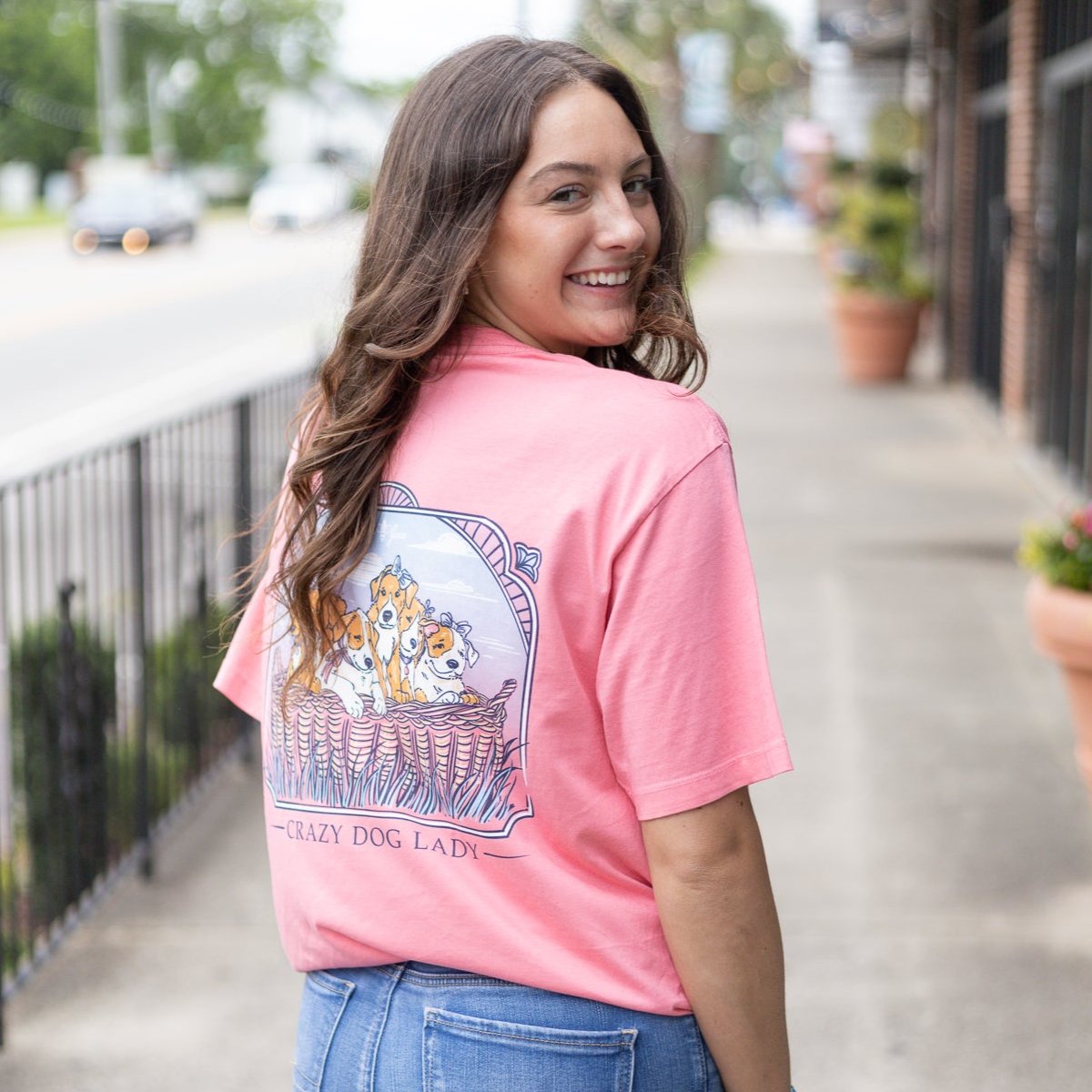 Crazy Dog Lady- Basket of Puppies T-Shirt