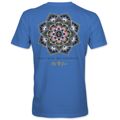 Bee Calm Mandala T-Shirt – Lily Grace | Marine