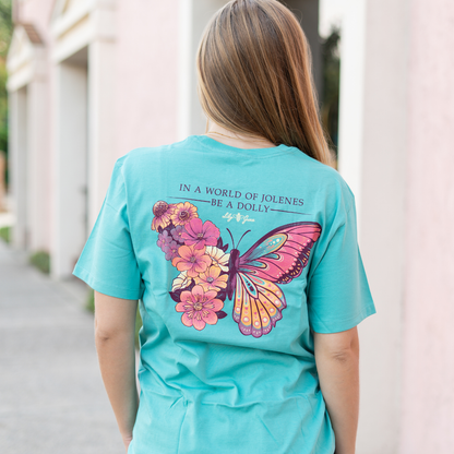 Dolly Butterfly- Flowers Blooming T-Shirt