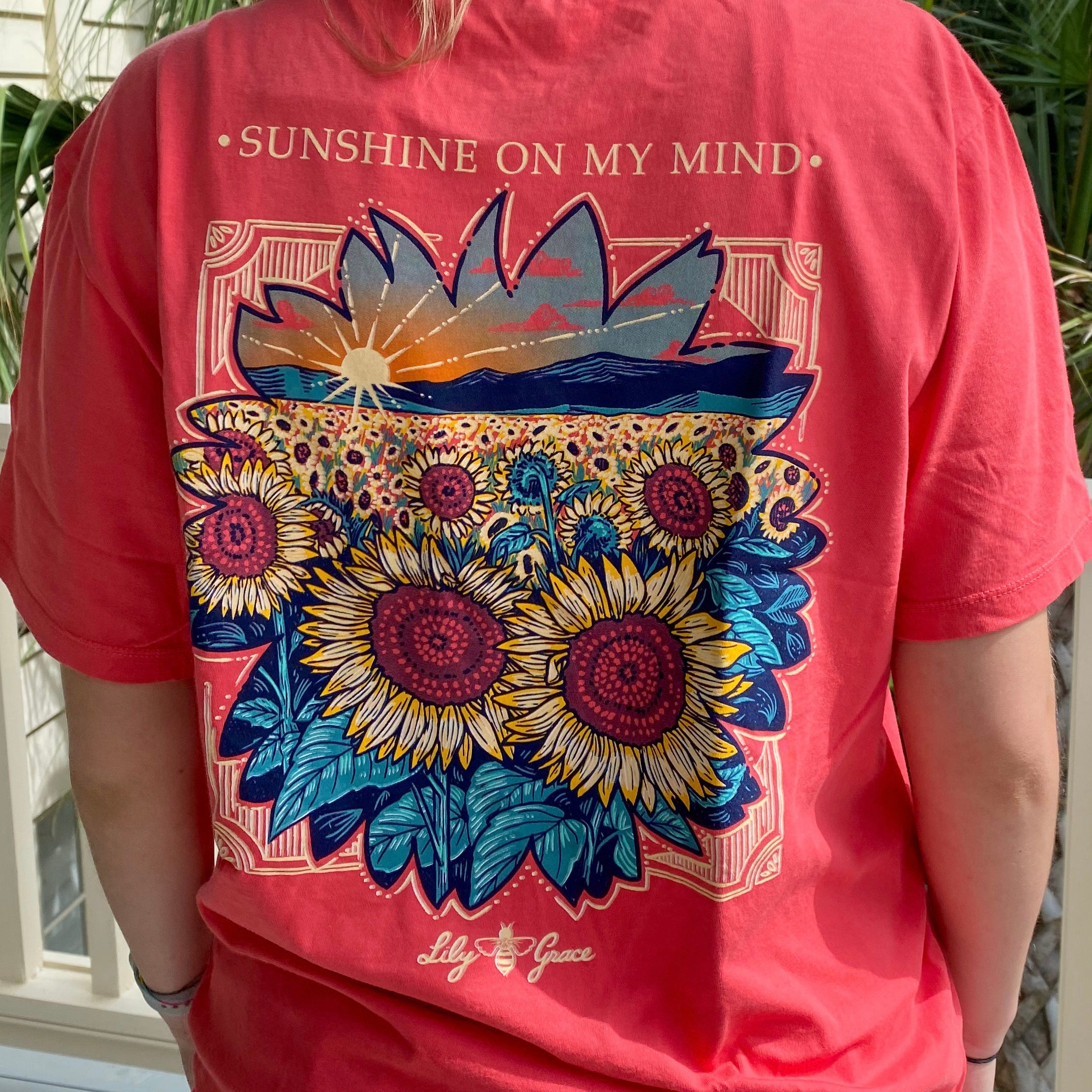 Sunflower Scene- Sunshine Mindset T-Shirt