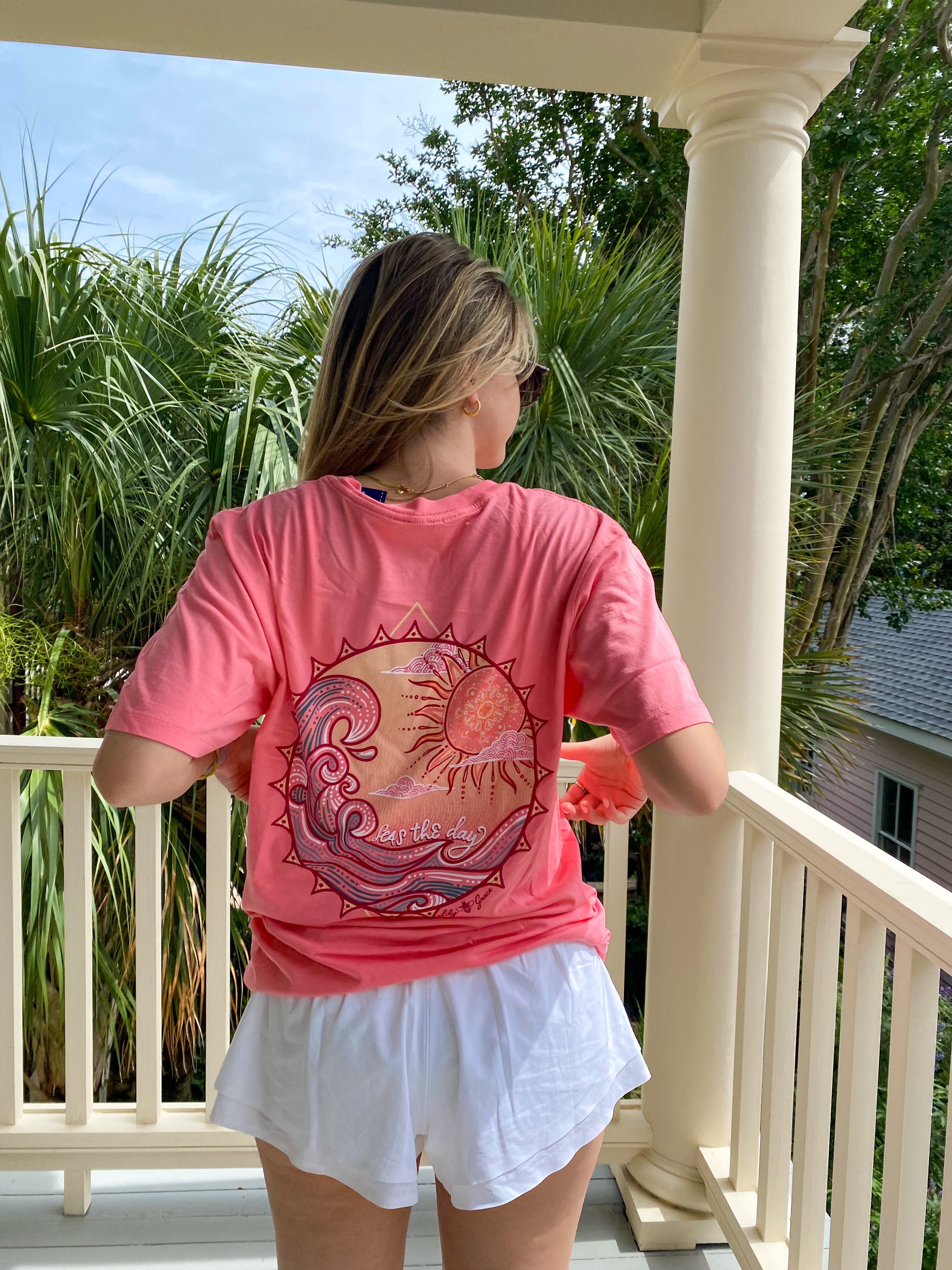 Seas the Day- Waves and Sunshine T-Shirt