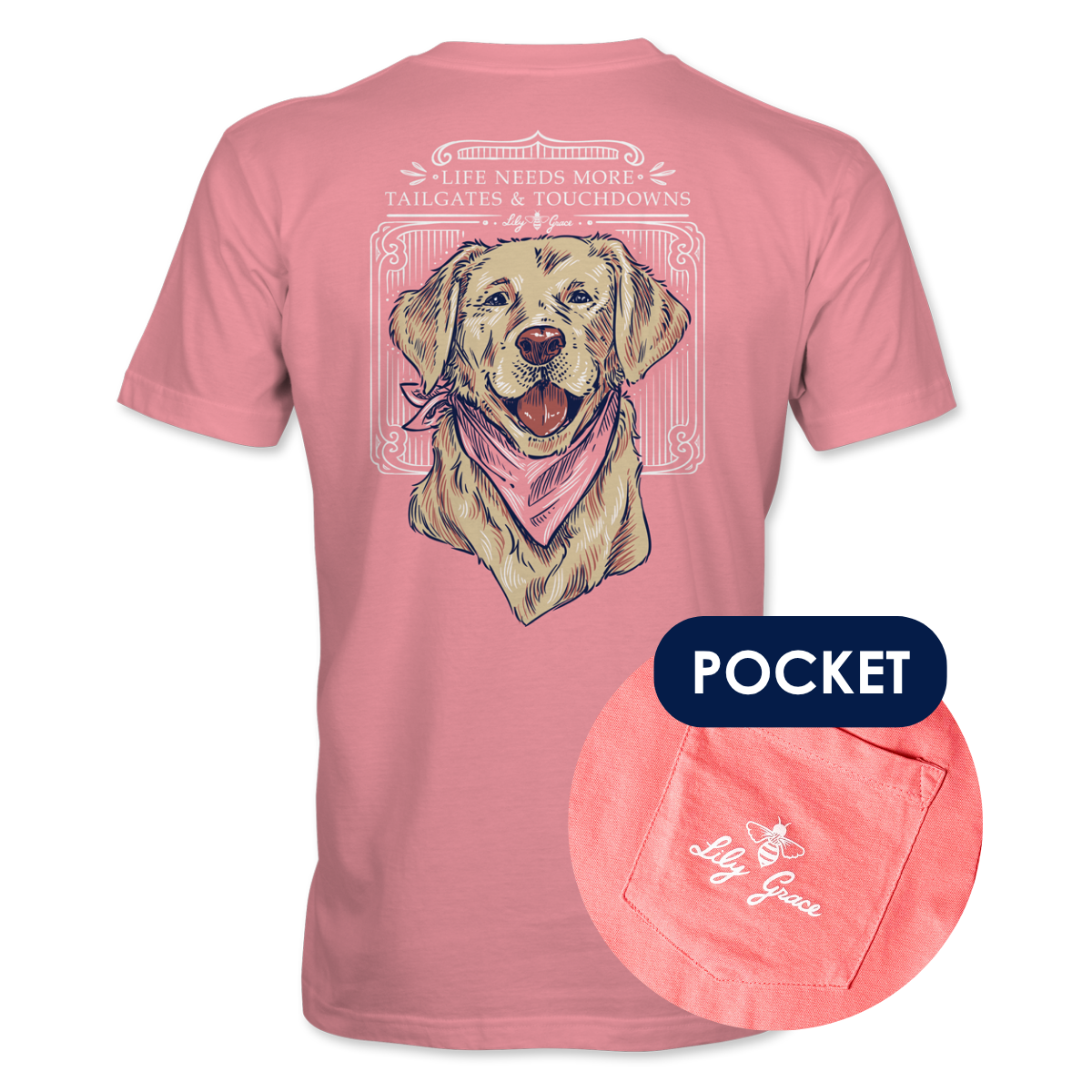 Tailgates Touchdowns - Pink