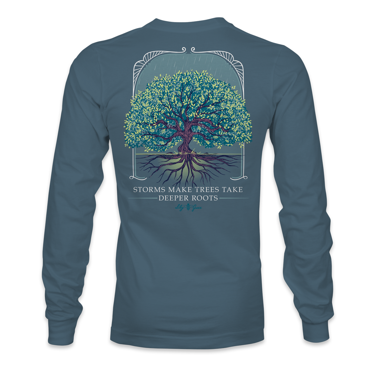 Deeper Roots - Inspirational Tree LONG SLEEVE T-Shirt