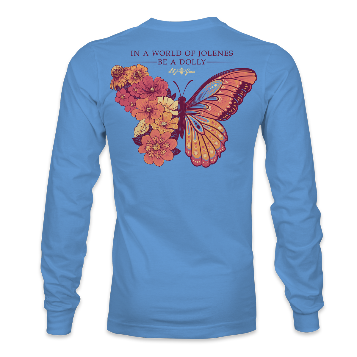 Dolly Butterfly - Flowers Blooming LONG SLEEVE T-Shirt