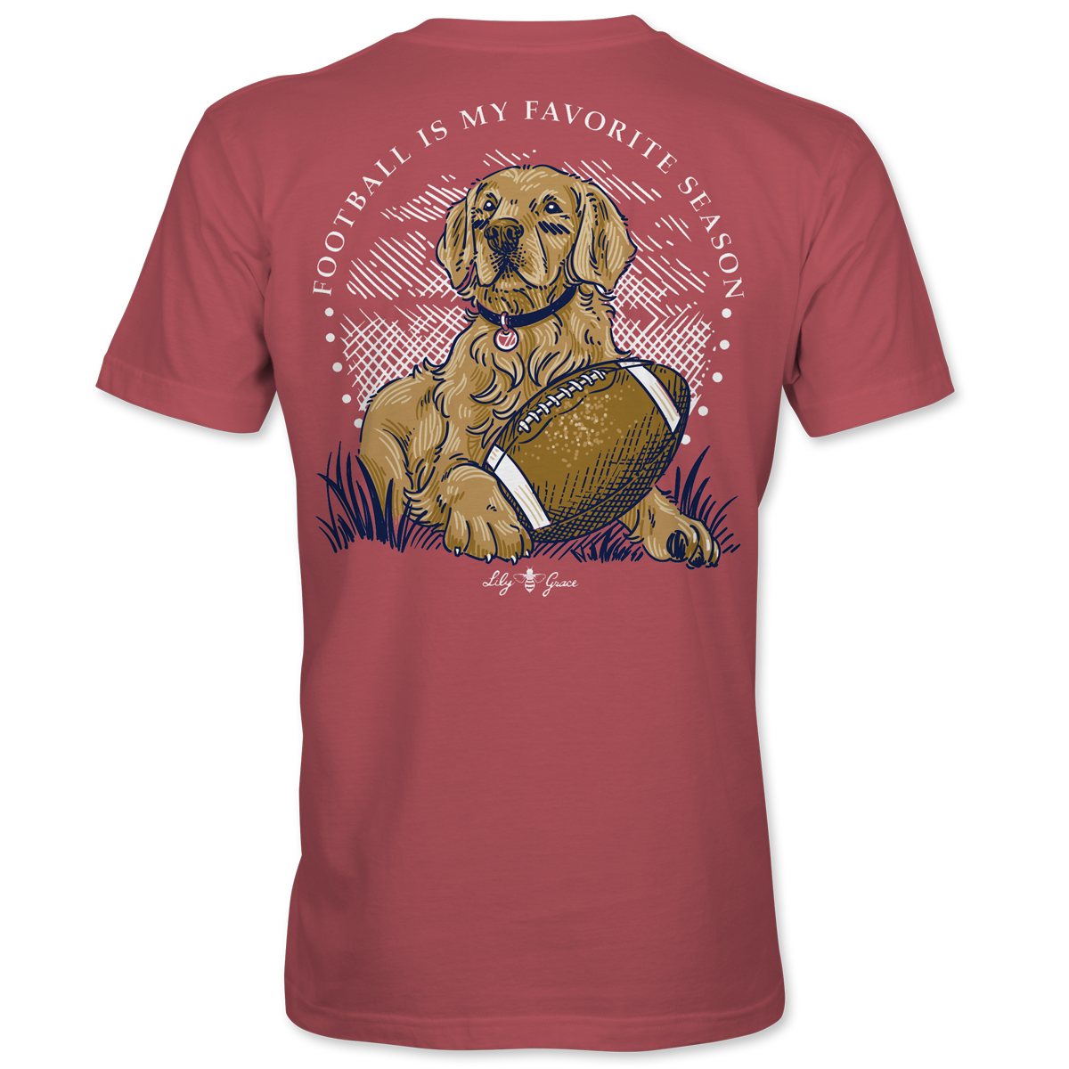 Football Favorite Pocket Tee - Lily Grace | Brick