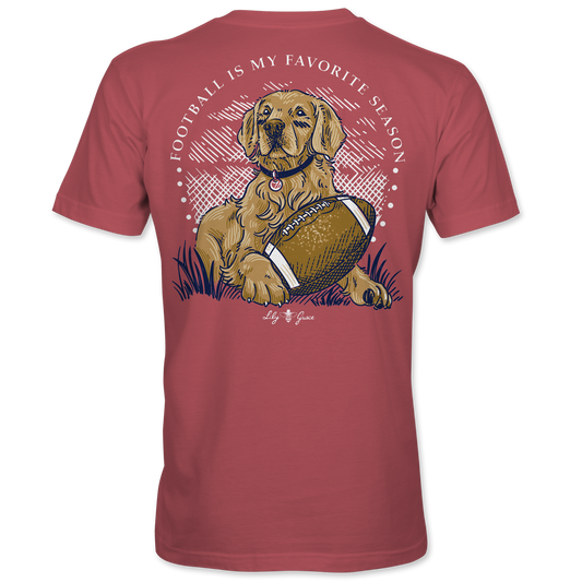 Football Favorite Pocket Tee - Lily Grace | Brick