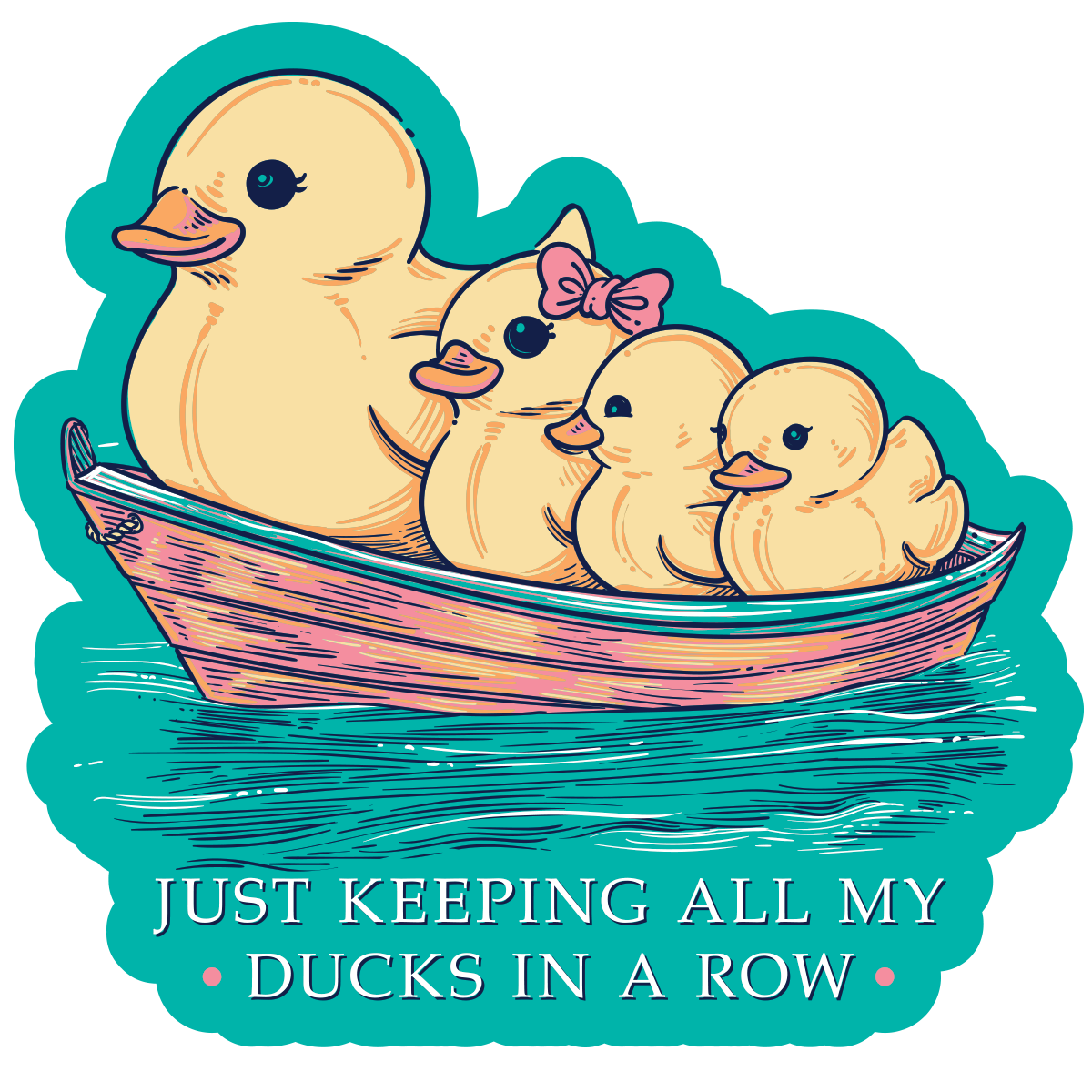 Ducks in a Row Decal
