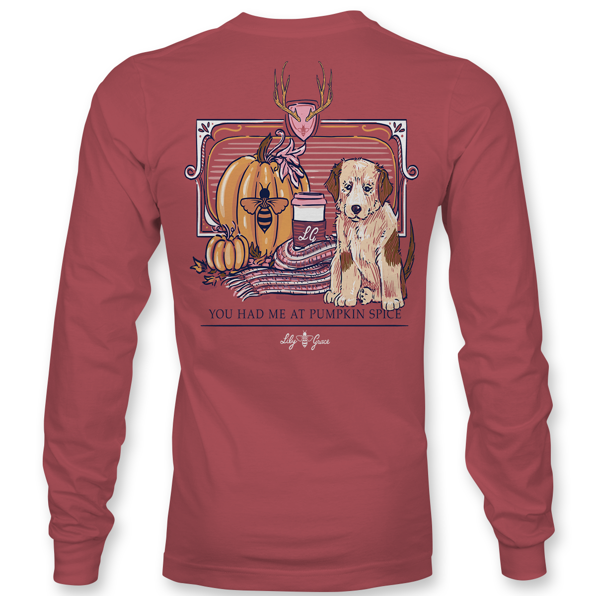 You Had Me at Pumpkin Spice Puppy Long Sleeve Tee