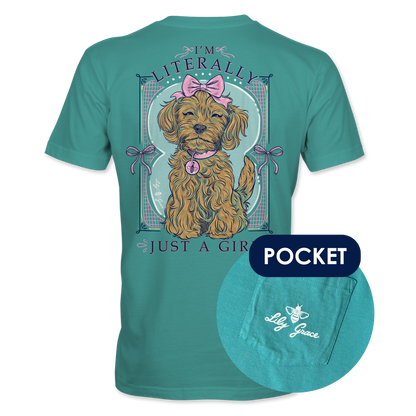 Literally Just a Girl T-Shirt – Lily Grace | Seafoam