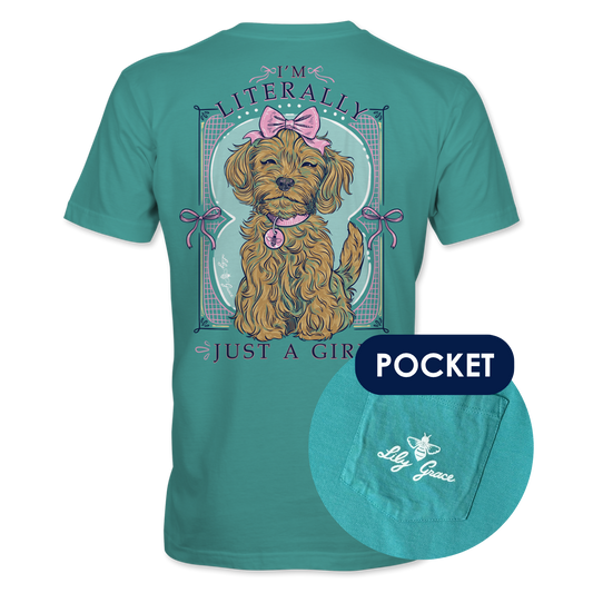 Literally Just a Girl T-Shirt – Lily Grace | Seafoam