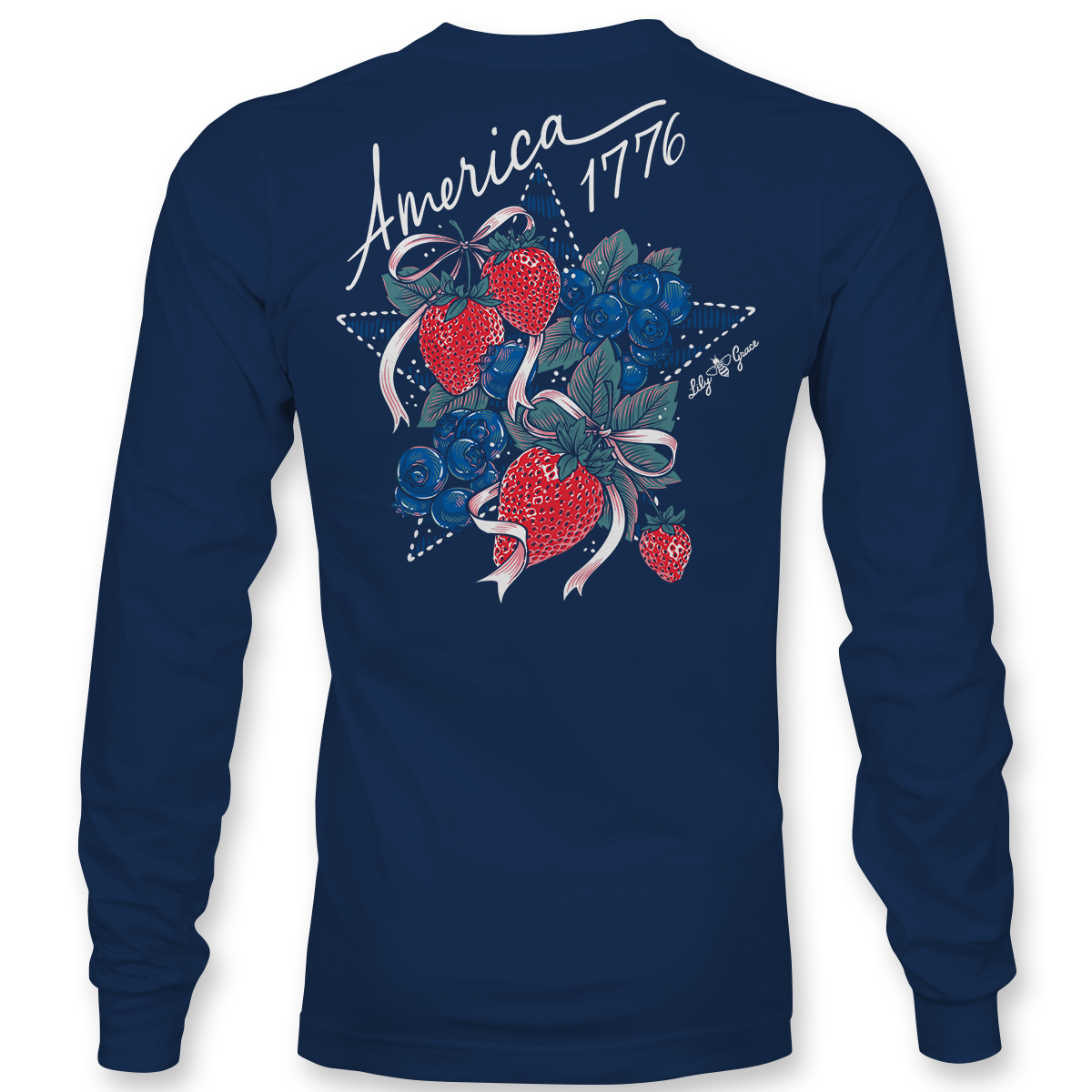 America LONG SLEEVE - Lily Grace | Navy