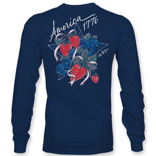 America LONG SLEEVE - Lily Grace | Navy