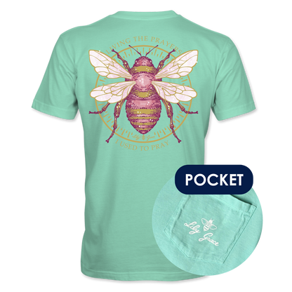 Living the Prayers Pocket Tee – Lily Grace | Mint
