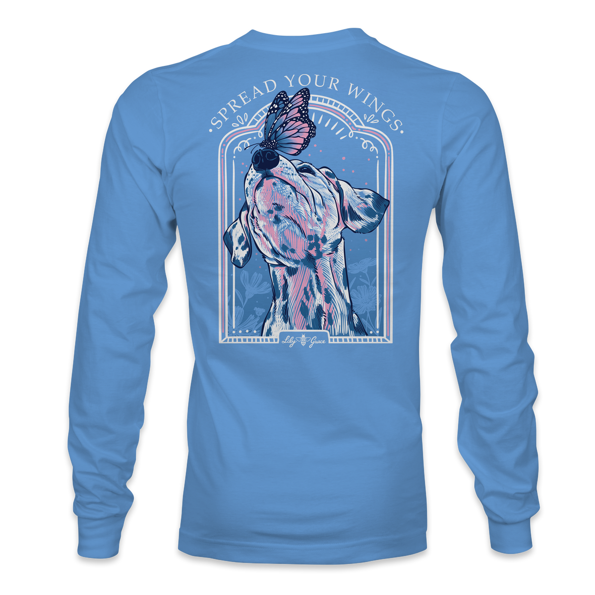 Dalmatian Butterfly LONG SLEEVE - Lily Grace | Azure
