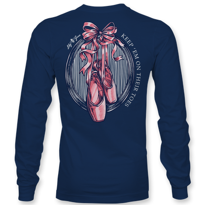 Keep 'Em On Their Toes Ballet Slippers Long Sleeve Tee