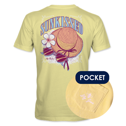 Sunkissed Pocket Tee – Lily Grace | Yellow