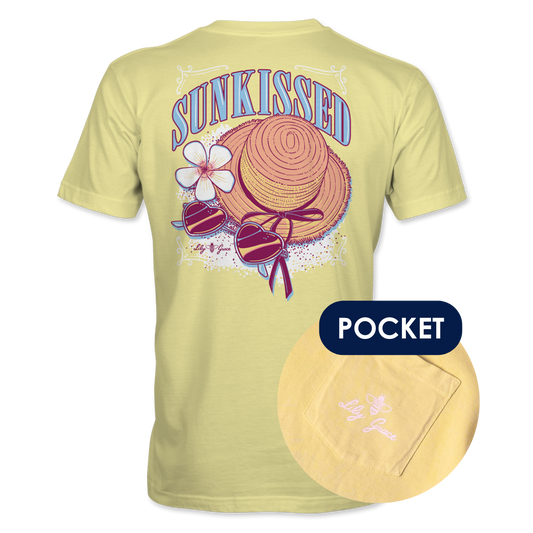 Sunkissed Pocket Tee – Lily Grace | Yellow