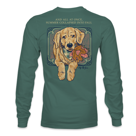 Fall Dog LONG SLEEVE - Lily Grace | Pine