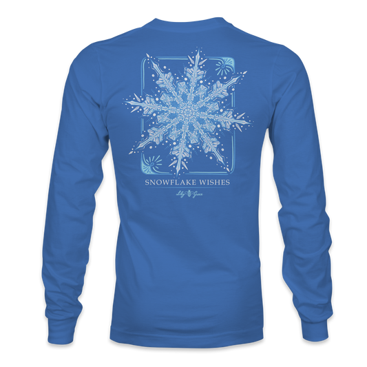 Snowflake Wishes LONG SLEEVE - Lily Grace | Marine