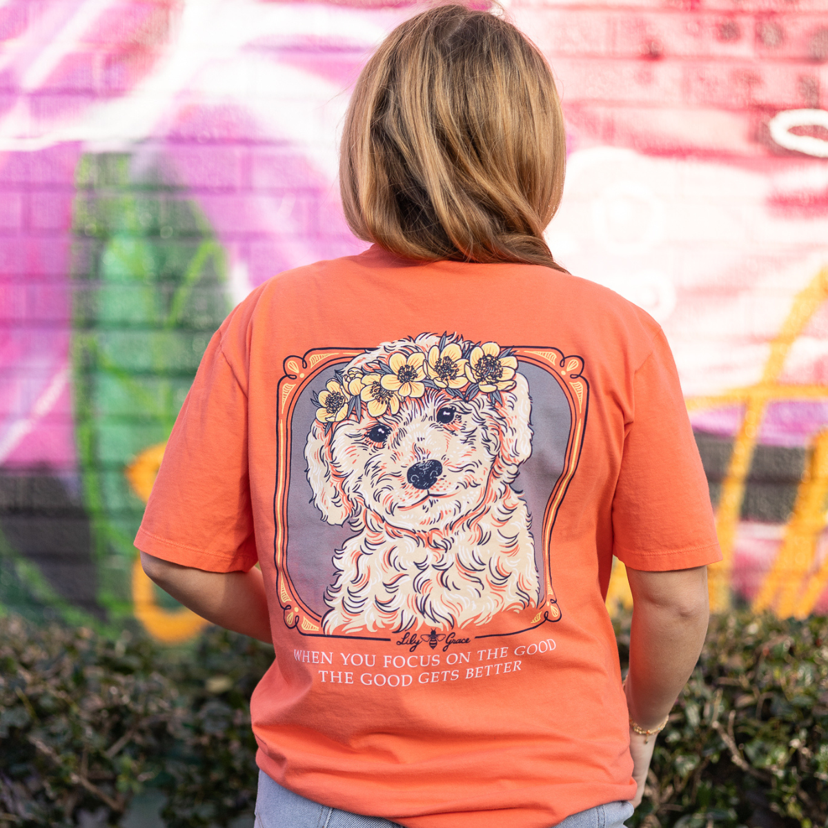 Lab Buttercup- Doodle with Flowers T-Shirt