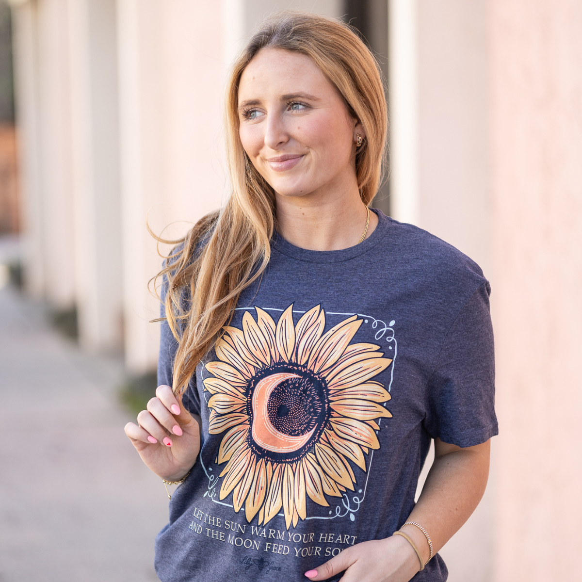 Sunflower Moon- Celestial Bloom FRONT PRINT T-Shirt
