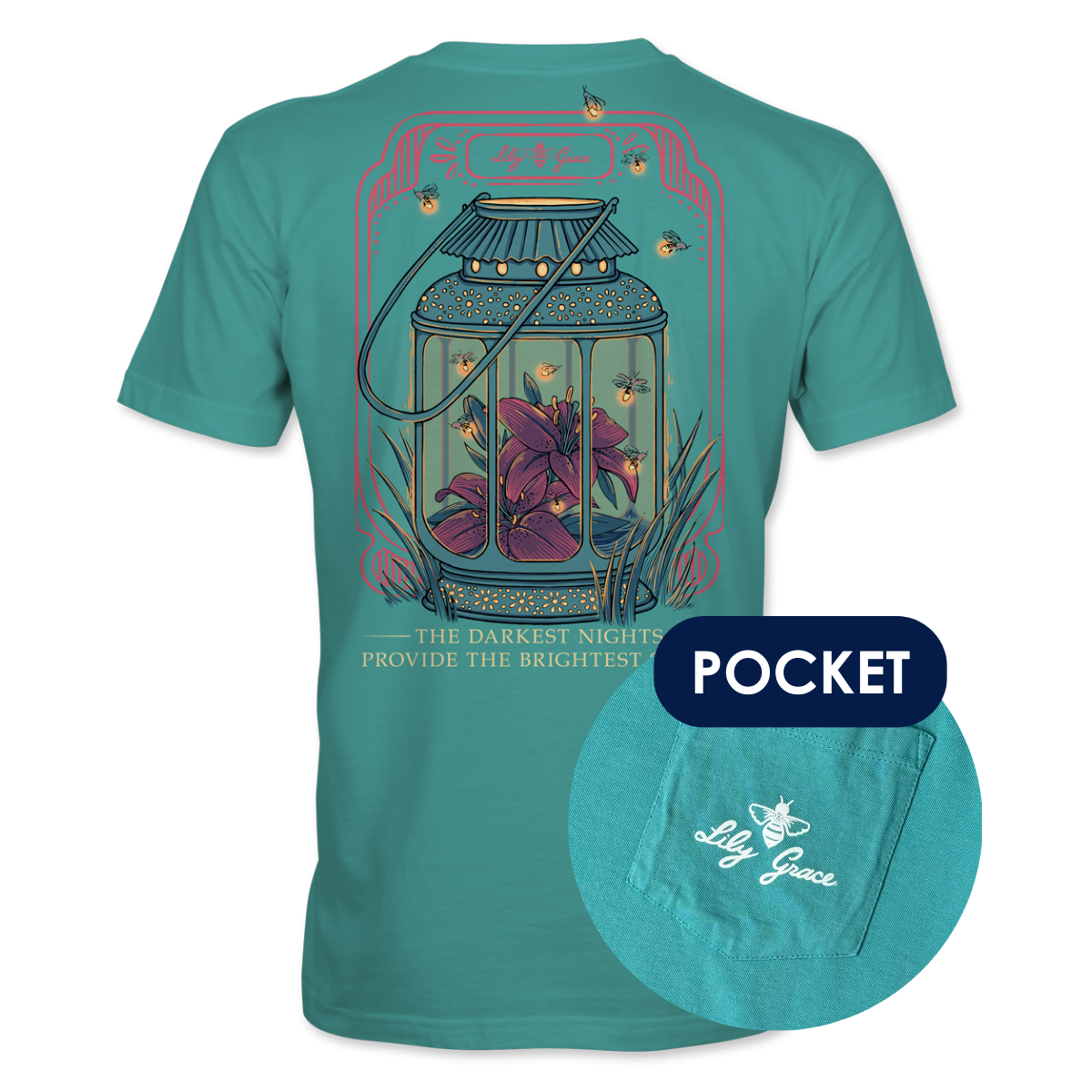 Fireflies- Lilies and Lantern T-Shirt
