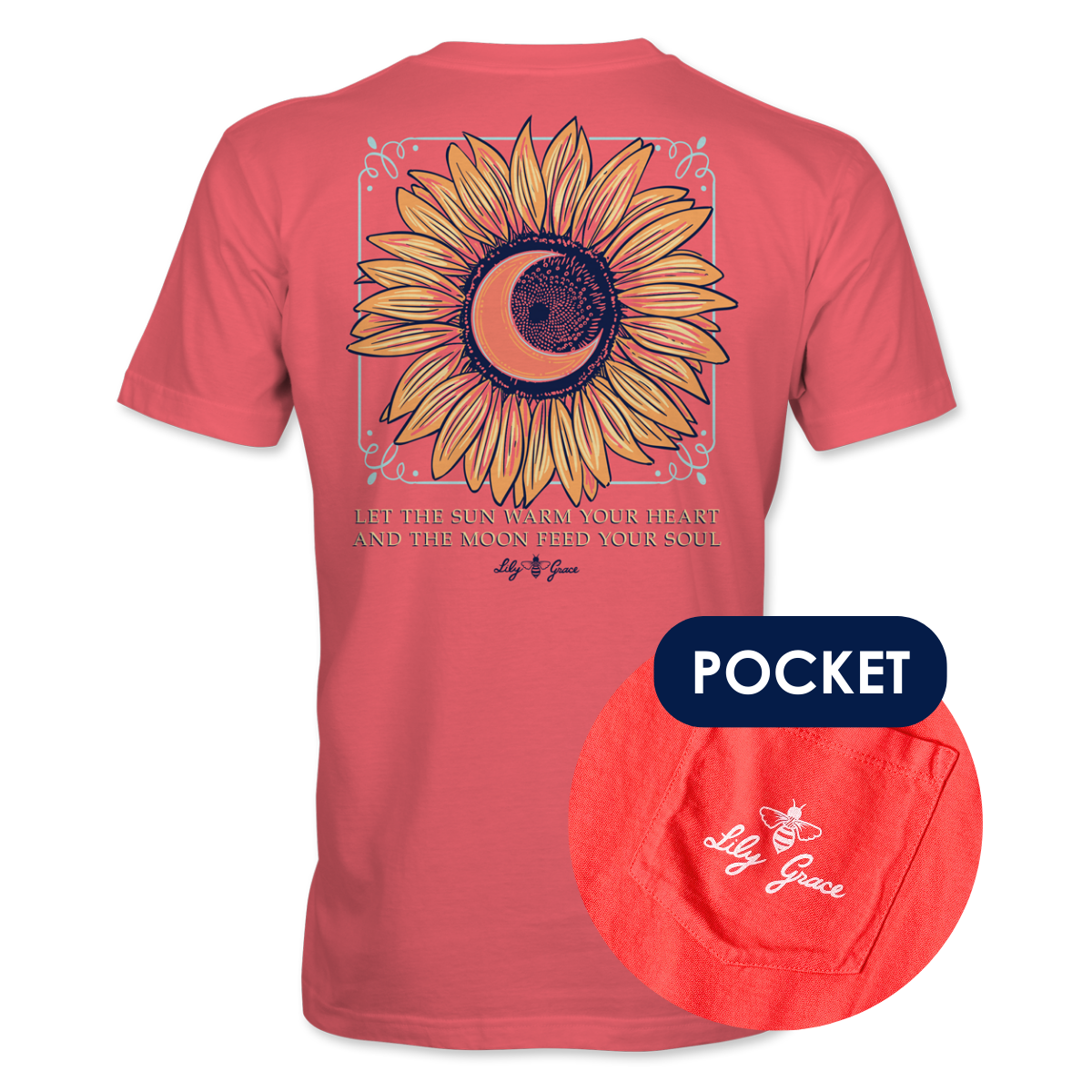 Sunflower Moon- Crescent Bloom T-Shirt