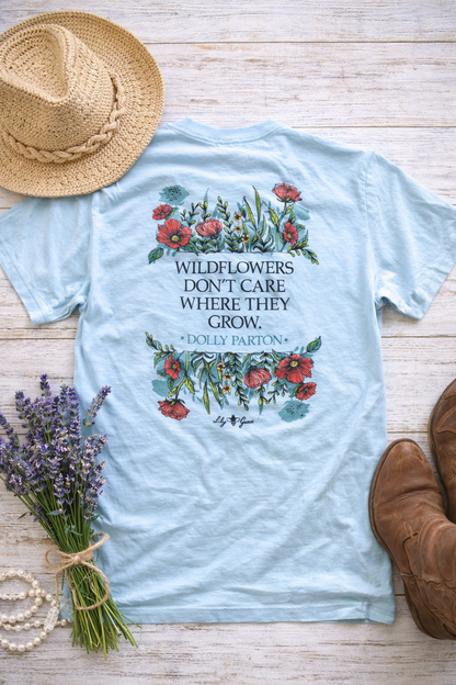 Dolly Wildflowers T-Shirt – Lily Grace | Chambray