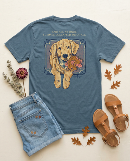 And All At Once Summer Collapsed Into Fall Pocket Tee