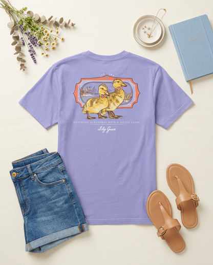 Mallard Babies Pocket Tee – Lily Grace | Lavender