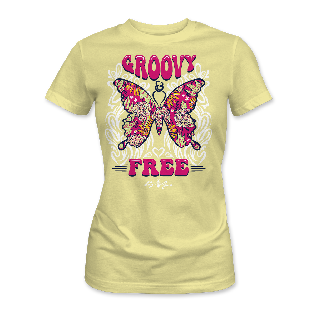 Groovy and Free - Yellow - FRONT PRINT